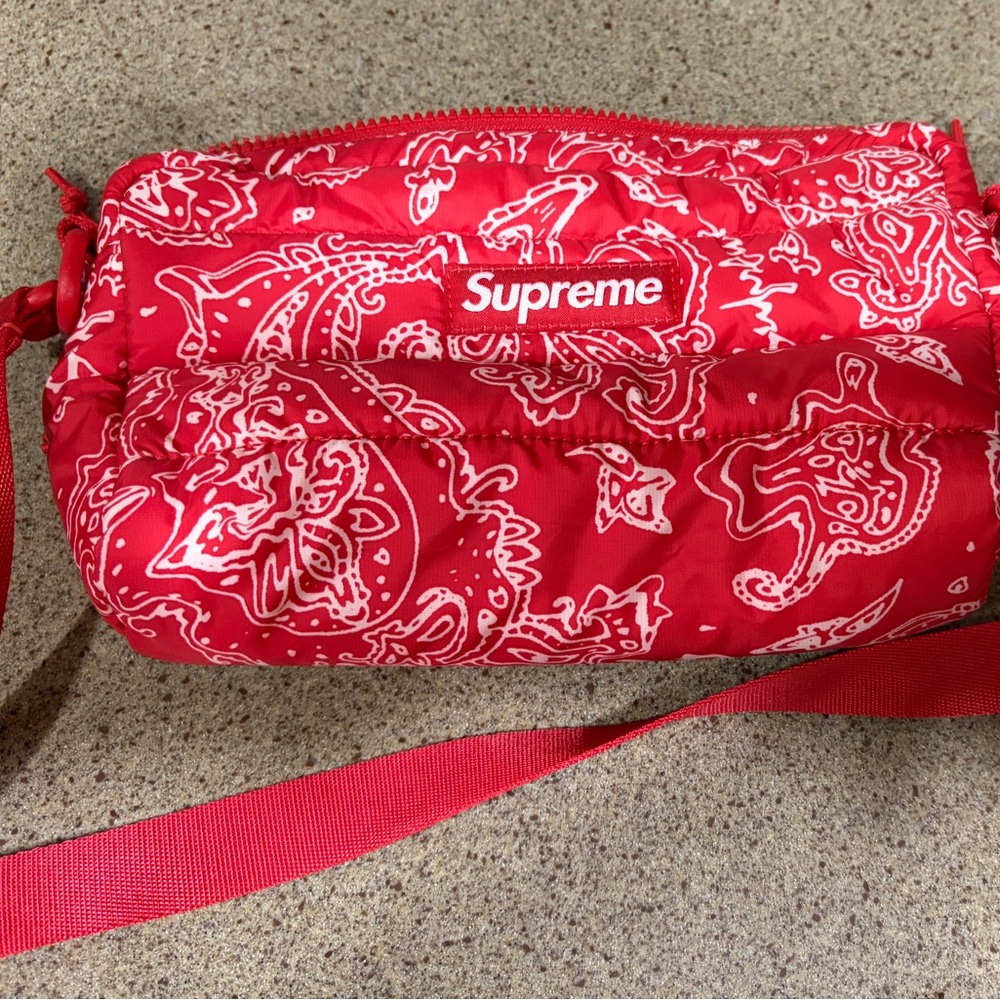 Supreme Red Paisley  Bag